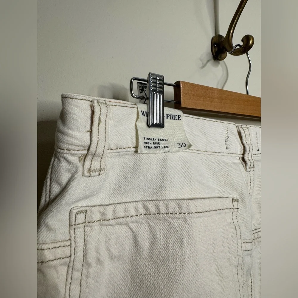 We The Free Tinsley Baggy High Rise Straight Denim Jeans Pant